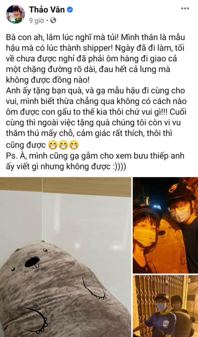 MC Thảo Vân tháp tùng con trai đi cưa gái: Tặng gấu bông, còn gạ gẫm đòi xem bưu thiếp có nội dung bí mật - Ảnh 2.