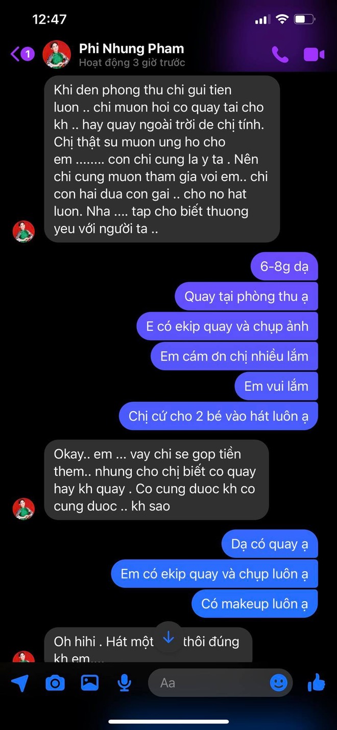 Tính cách ca sĩ Phi Nhung lộ rõ qua loạt tin nhắn chưa từng công bố với 1 nhạc sĩ khi sinh thời - Ảnh 4.