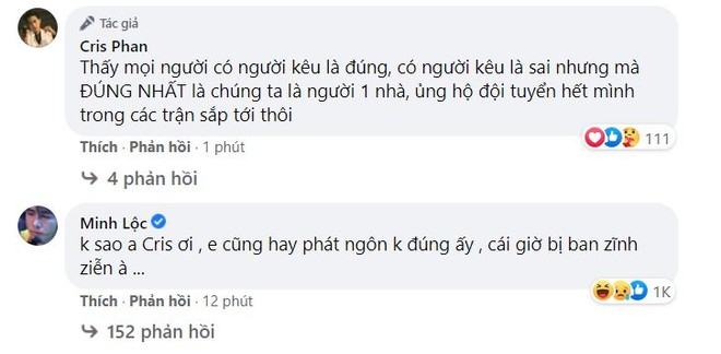 Cris Phan lên tiếng xin lỗi về phát ngôn vô duyên sau trận Việt Nam - Saudi Arabia, Cris biết mình sai ở đâu rồi - Ảnh 4.