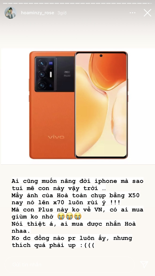 Mẹ bỉm Hoà Minzy ngó lơ iPhone 13, phát cuồng vì một chiếc smartphone rất ít người biết tới - Ảnh 6.