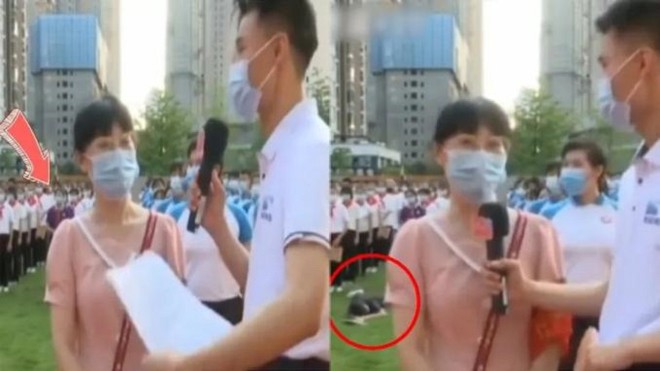 Học sinh ngất xỉu trong lễ khai giảng nhưng kh&ocirc;ng ai cứu gi&uacute;p g&acirc;y phẫn nộ - Ảnh 1.