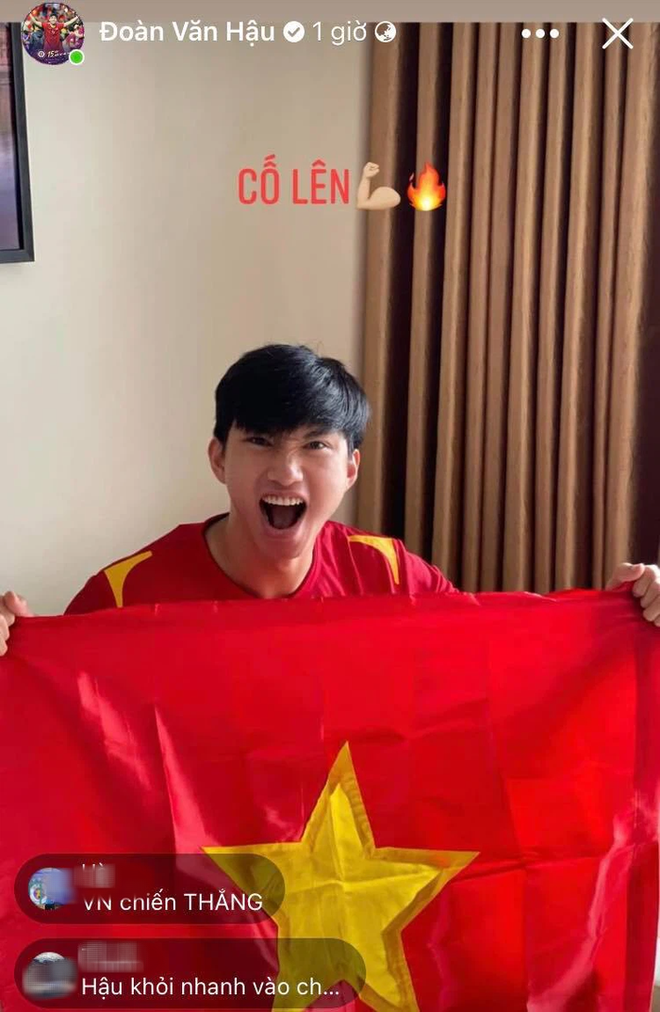Minh Vương, Duy Mạnh, Đình Trọng thành khán giả đặc biệt trong ngày đội tuyển Việt Nam đấu Australia - Ảnh 4.