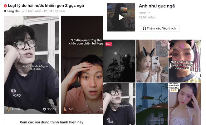 Trend lạ hút 40 nghìn video: Gen Z đua nhau gục ngã vì những lý do khó đỡ, có trúa hề Quang Trung đu theo quá duyên! - Ảnh 4.