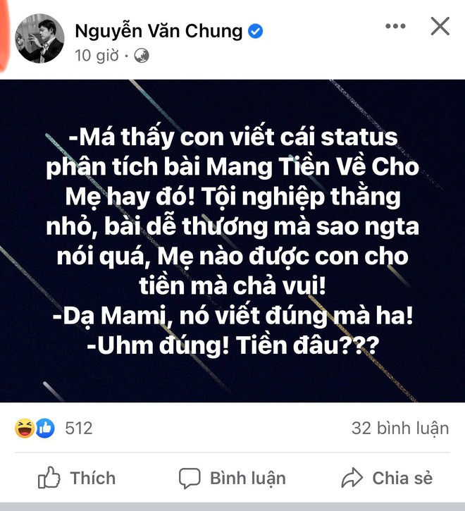 1 nhạc sĩ bảo vệ Đen Vâu, được chính mẹ ruột ủng hộ: Tiền chính là sự yêu thương mà đứa con muốn dành cho cha mẹ - Ảnh 3.