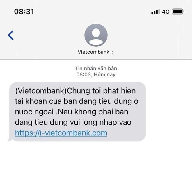 Cảnh báo chiêu trò giả mạo tin nhắn ngân hàng 