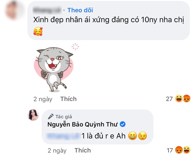 Netizen n&oacute;i Quỳnh Thư xứng đ&aacute;ng c&oacute; 10 người y&ecirc;u, ch&iacute;nh chủ phản ứng g&igrave;? - Ảnh 2.