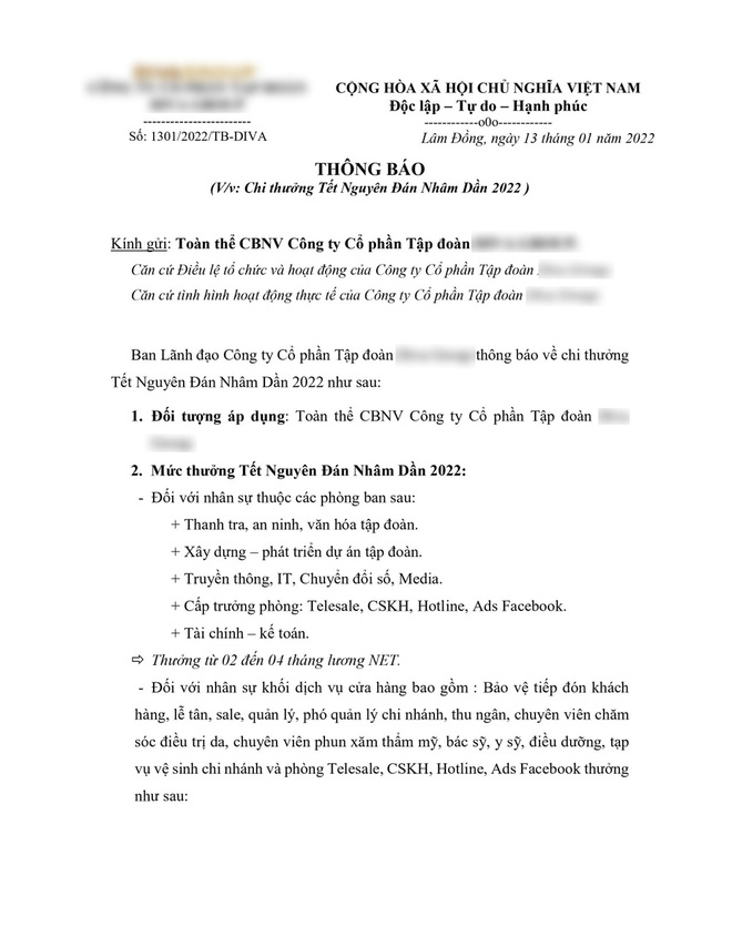 Công ty nhà người ta: Thưởng Tết 5 tháng lương, thưởng cả cựu nhân viên đã nghỉ việc - Ảnh 1.