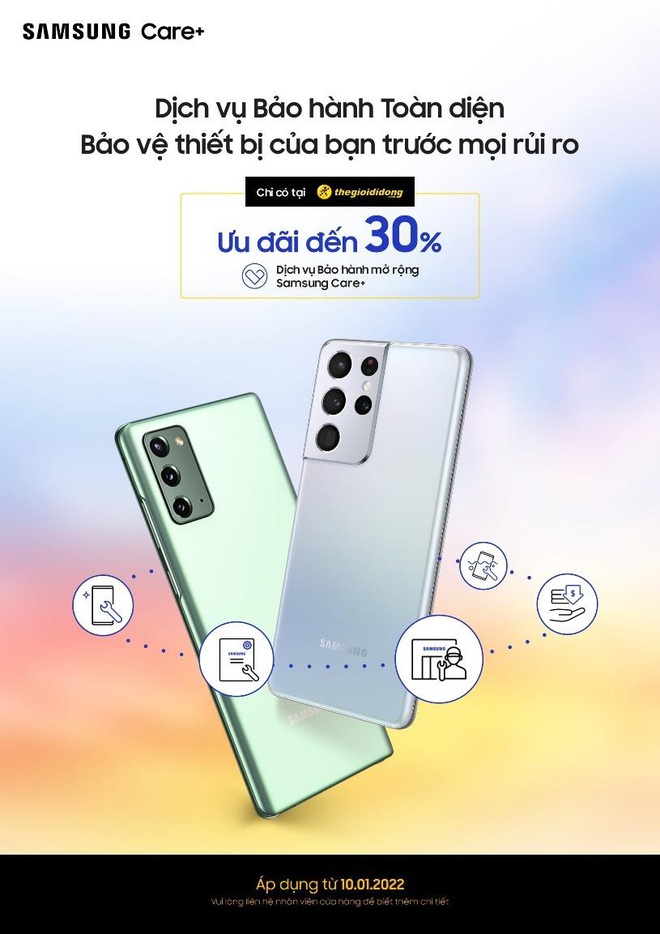 Hàng loạt ưu đãi hấp dẫn khi đăng ký gói dịch vụ bảo hành toàn diện Samsung Care - Ảnh 1.