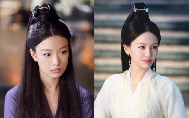 Mỹ nh&acirc;n Hoa ngữ đụng kiểu t&oacute;c cổ trang: Nhiệt Ba thua xa đệ nhất mỹ nh&acirc;n Hong Kong, Triệu Lệ Dĩnh c&oacute; đẹp hơn bản sao của m&igrave;nh? - Ảnh 4.