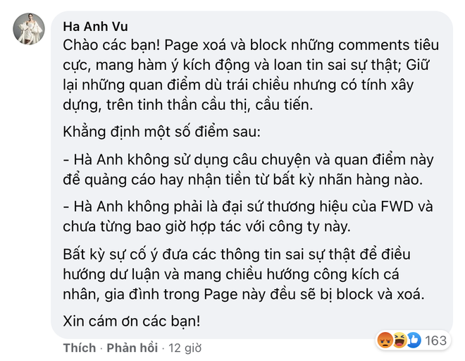 H&agrave; Anh bị n&eacute;m đ&aacute; tơi tả v&igrave; b&agrave;n vụ b&eacute; g&aacute;i 8 tuổi tử vong nhưng tiện tay PR bảo hiểm? - Ảnh 3.