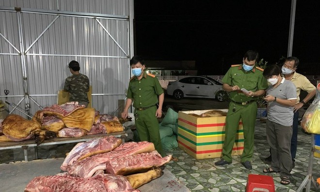 Bình Thuận: Phát hiện hơn 1 tấn thịt heo không rõ nguồn gốc dùng để nấu ăn cho tiệc cưới - Ảnh 1.