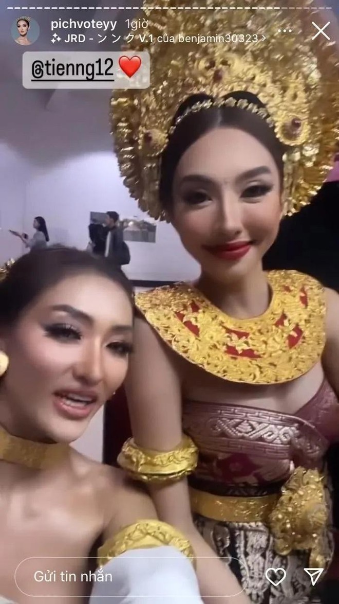 Chân dung Hoa hậu Campuchia phải xin lỗi Thùy Tiên vì bức ảnh chế - Ảnh 1.