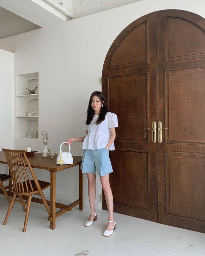 Bạn sẽ mặc đẹp hơn nếu biết 12 c&ocirc;ng thức diện quần short ống rộng - Ảnh 6.