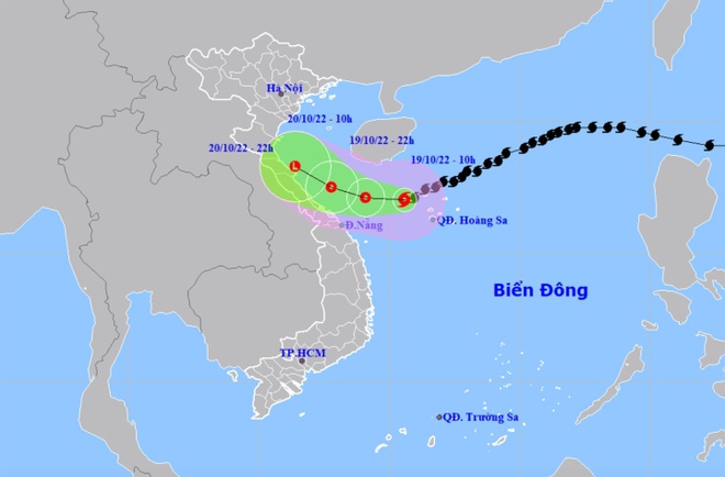 Dự báo bão số 6 suy yếu thành áp thấp trong hôm nay, trước khi đổ bộ đất liền - Ảnh 1.