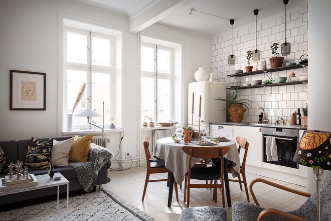 Căn hộ 57m&sup2; với c&aacute;ch sắp xếp kh&ocirc;ng gian tận dụng &aacute;nh s&aacute;ng th&ocirc;ng minh - Ảnh 3.