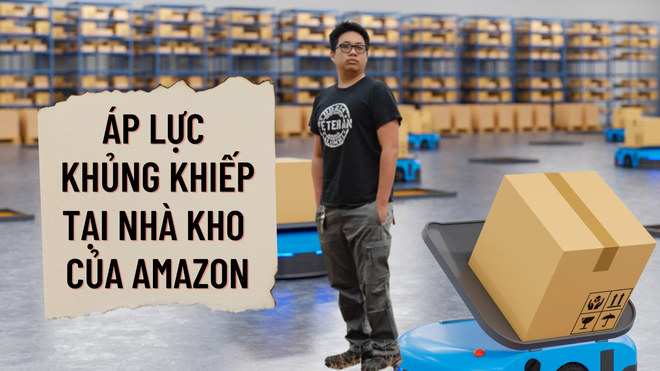 Áp lực khi làm việc tại nhà kho của Amazon - Ảnh 1.