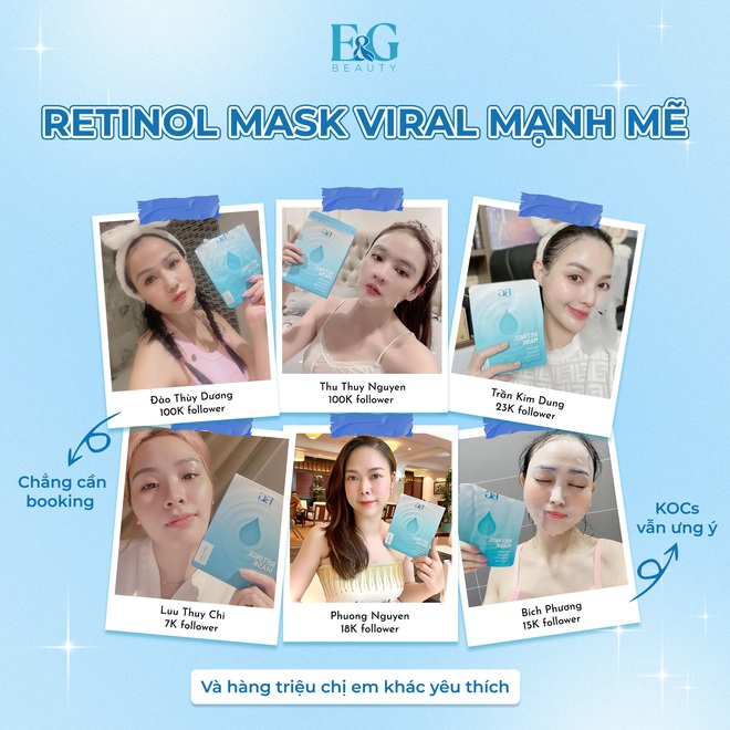 L&yacute; Nh&atilde; Kỳ g&acirc;y b&atilde;o trong tr&agrave;o lưu l&agrave;m đẹp mới T&aacute;i sinh da đa tầng c&ugrave;ng mặt nạ giấy Retinol Mask - Ảnh 4.