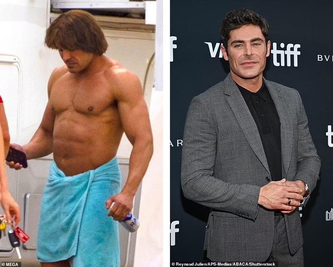 Zac Efron quấn khăn tắm đi quanh phim trường, ngoại hình khó nhận ra - Ảnh 5.