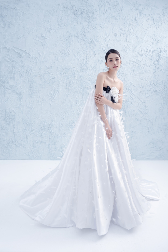 Hoa hậu Tiểu Vy bất ngờ diện váy cưới - Ảnh 2.