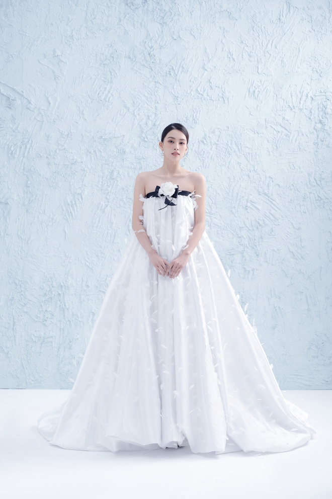 Hoa hậu Tiểu Vy bất ngờ diện váy cưới - Ảnh 3.