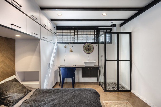 Căn hộ 36m&sup2; c&oacute; thiết kế ch&igrave;m dưới đất với bố cục th&ocirc;ng minh - Ảnh 4.