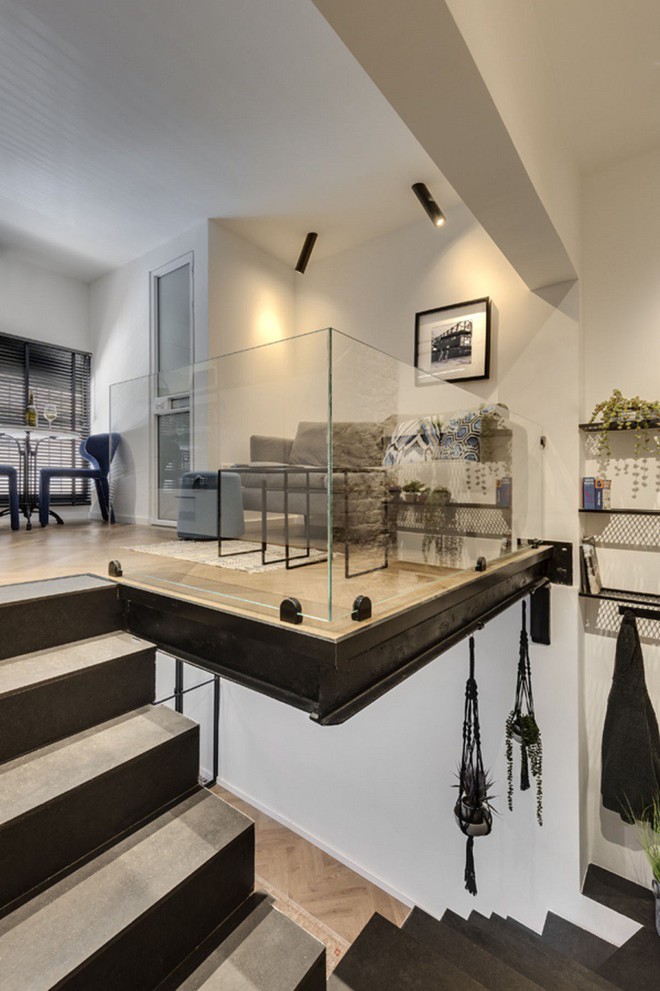 Căn hộ 36m&sup2; c&oacute; thiết kế ch&igrave;m dưới đất với bố cục th&ocirc;ng minh - Ảnh 1.