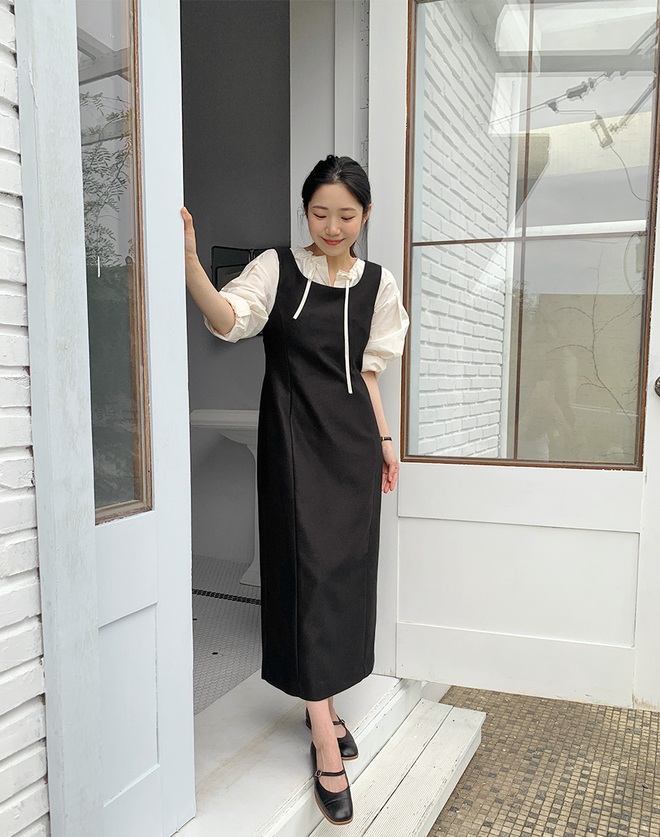 Váy Liền Kẻ Sọc Dài Tay Khí Chất Trẻ Trung Thời Trang Rộng Rãi Mẫu Mới 2022  Phong Cách Hàn Quốc Mùa Thu Trang Phục Nữ Váy Instagram Sành Điệu  MixASale