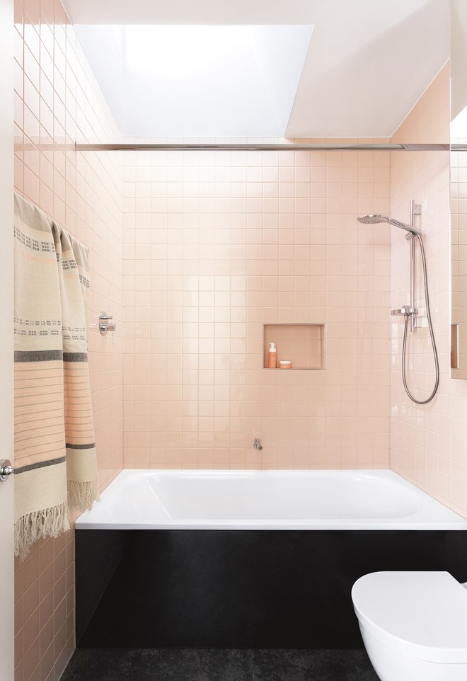 Những kiểu phòng tắm mang sắc hồng hiện đại - Ảnh 9.