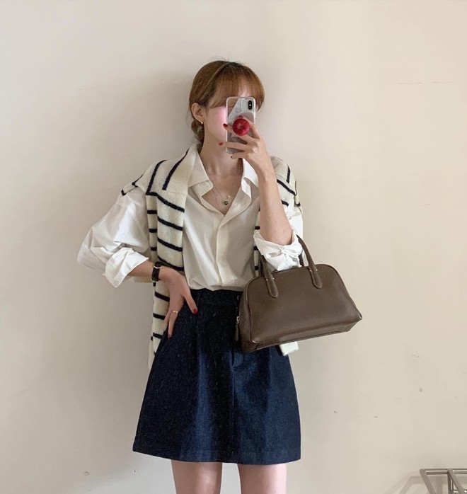 5 c&aacute;ch diện cardigan đầu thu t&ocirc;n d&aacute;ng như phụ nữ H&agrave;n - Ảnh 3.