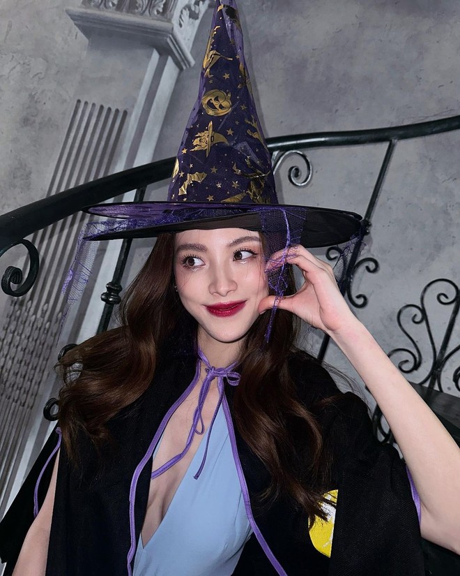 Bỏng mắt màn hóa trang phù thủy của nữ thần Baifern Pimchanok đêm Halloween - Ảnh 5.