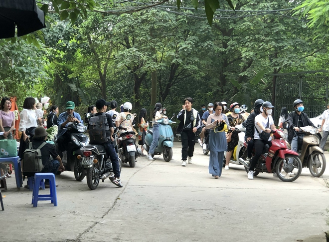 Ảnh: Tắc đường hàng dài vì người dân đổ xô đi chụp ảnh cúc họa mi ở Hà Nội - Ảnh 10.