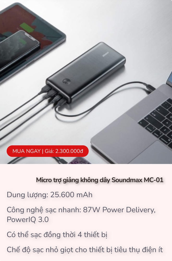 20/11 gợi ý quà tặng công nghệ hữu ích cho thầy cô, giá chỉ từ 160.000đ - Ảnh 5.