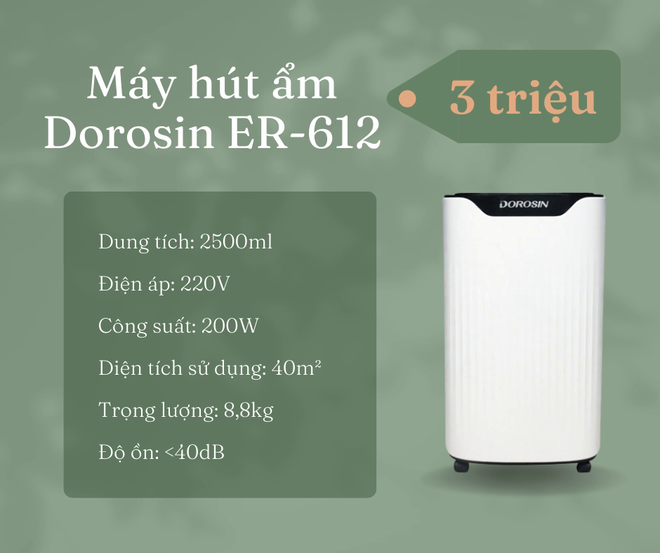 4 máy hút ẩm dành cho gia đình có giá dưới 3 triệu - Ảnh 4.