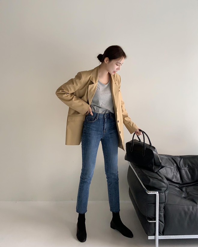 5 cách mặc quần skinny jeans trẻ trung và tôn dáng cao ráo - Ảnh 8.