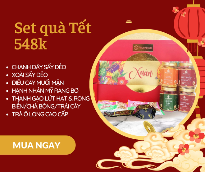 Các hộp quà Tết thiết kế đẹp mắt có giá dưới 1 triệu đồng - Ảnh 2.