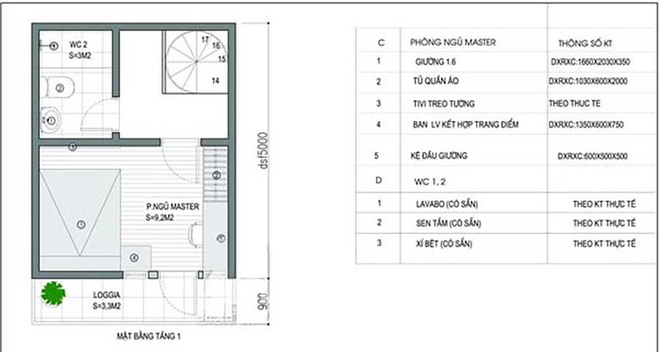 Thiết kế cho ngôi nhà chỉ rộng 20m2 nhưng có tới 3 phòng ngủ thoáng mát - Ảnh 2.