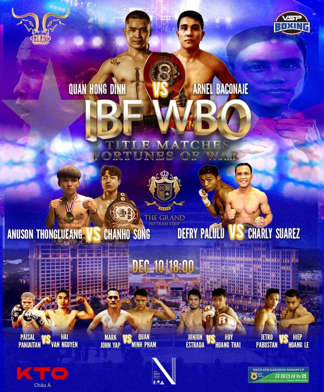 Đinh Hồng Qu&acirc;n sẵn s&agrave;ng bảo vệ đai IBF ch&acirc;u &Aacute; sau khi du học tại ph&ograve;ng tập của Manny Pacquiao - Ảnh 1.