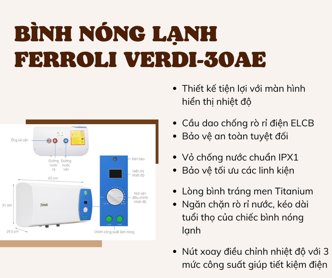 Loạt bình nóng lạnh giá dưới 5 triệu đồng bạn có thể tham khảo - Ảnh 4.