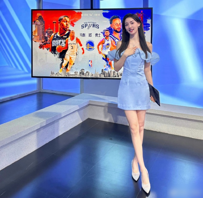 Nữ thần bóng rổ dẫn chương trình World Cup khiến dân mạng Trung Quốc mê mẩn - Ảnh 4.