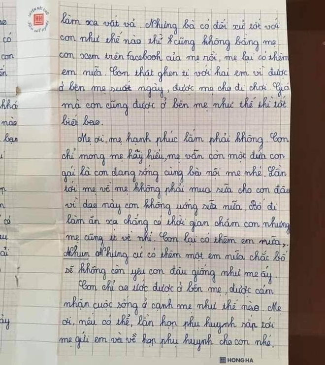 Bức thư gửi mẹ của cô bé lớp 5 khiến người đọc rơi nước mắt - Ảnh 3.