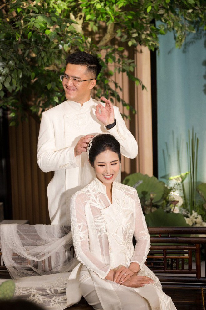 Những khoảnh khắc đẹp trong đám cưới Hoa hậu Ngọc Hân - Ảnh 9.