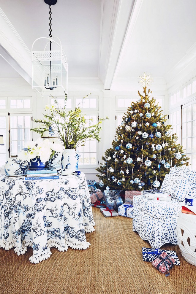 Trang trí nhà đón Noel thật xinh với gam màu xanh lam - Ảnh 2.