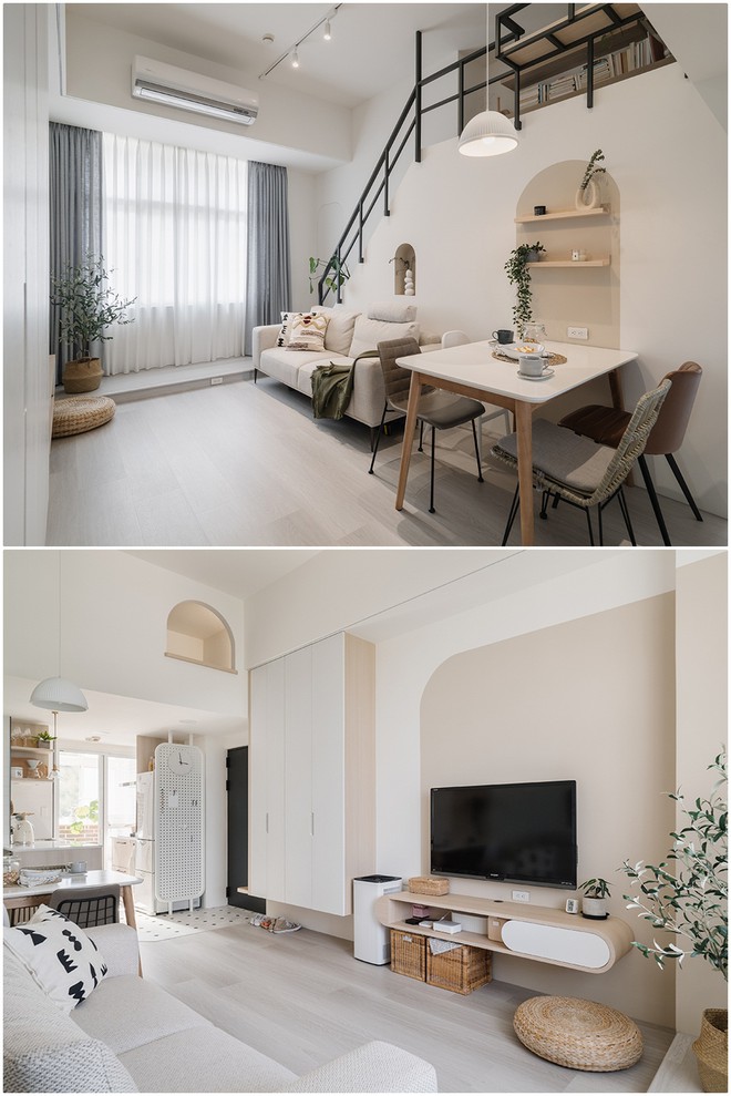 Căn hộ 55m&sup2; hơn 20 năm tuổi khang trang ngỡ ng&agrave;ng sau khi cải tạo - Ảnh 2.