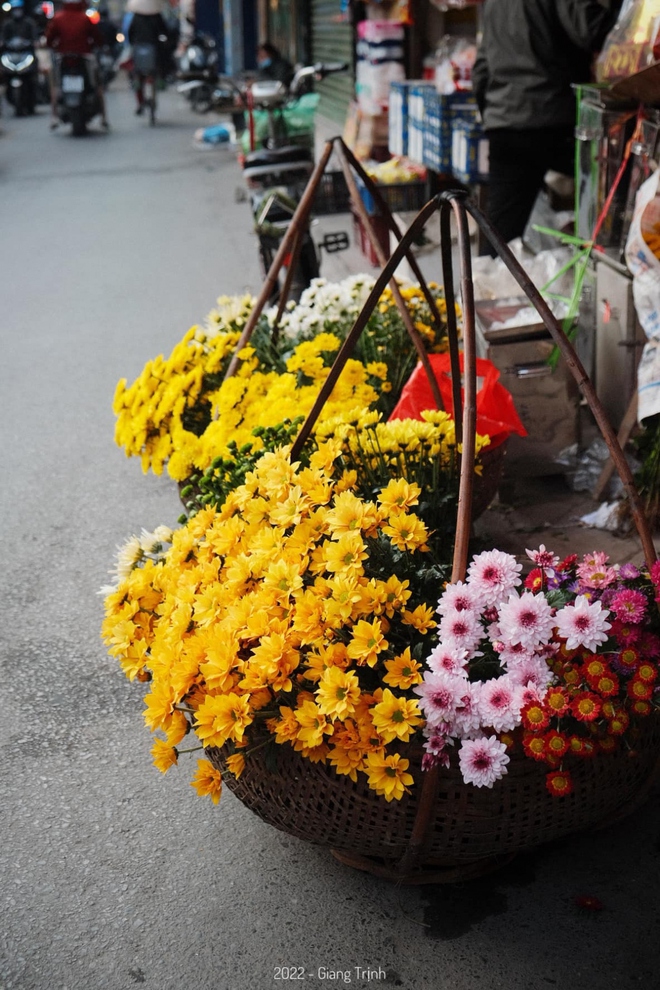 Phố phường Hà Nội rực rỡ sắc màu với những gánh hàng hoa - Ảnh 7.