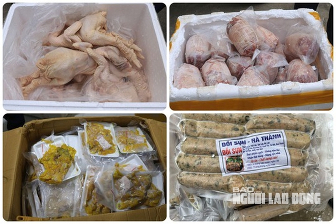 RÙNG MÌNH: Hơn 6 tấn thịt gà, giò heo... thối chở từ TP Hà Nội vào TP.HCM tiêu thụ - Ảnh 2.