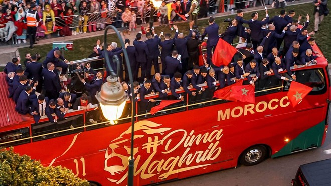 ĐT Morocco được chào đón hoành tráng không khác gì nhà vô địch Argentina - Ảnh 10.