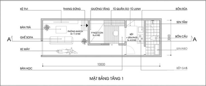 Cách cải tạo thêm phòng ngủ cho nhà 30m² có 4 người ở - Ảnh 1.