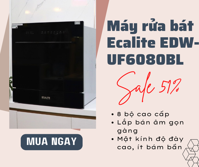 Tết này không muốn vất vả, có loạt máy rửa bát chính hãng giảm giá nhiều cho bạn rinh về nhà - Ảnh 2.