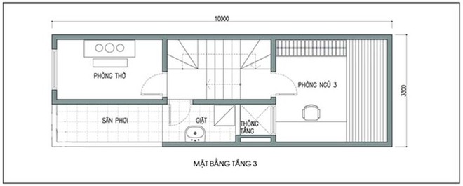 Cách thiết kế để nhà 33m² có giếng trời và nhiều cây xanh - Ảnh 3.