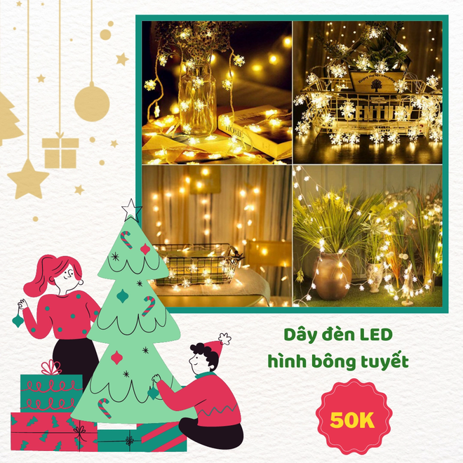 Cầm 500 nghìn đi sắm đồ đón Noel, mua về được hàng loạt đồ xinh xắn - Ảnh 2.